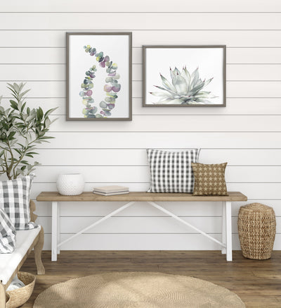 Blake Eucalyptus 2 Branches Framed Printed Glass by kateandlaurel - product image 7 for Resin Society