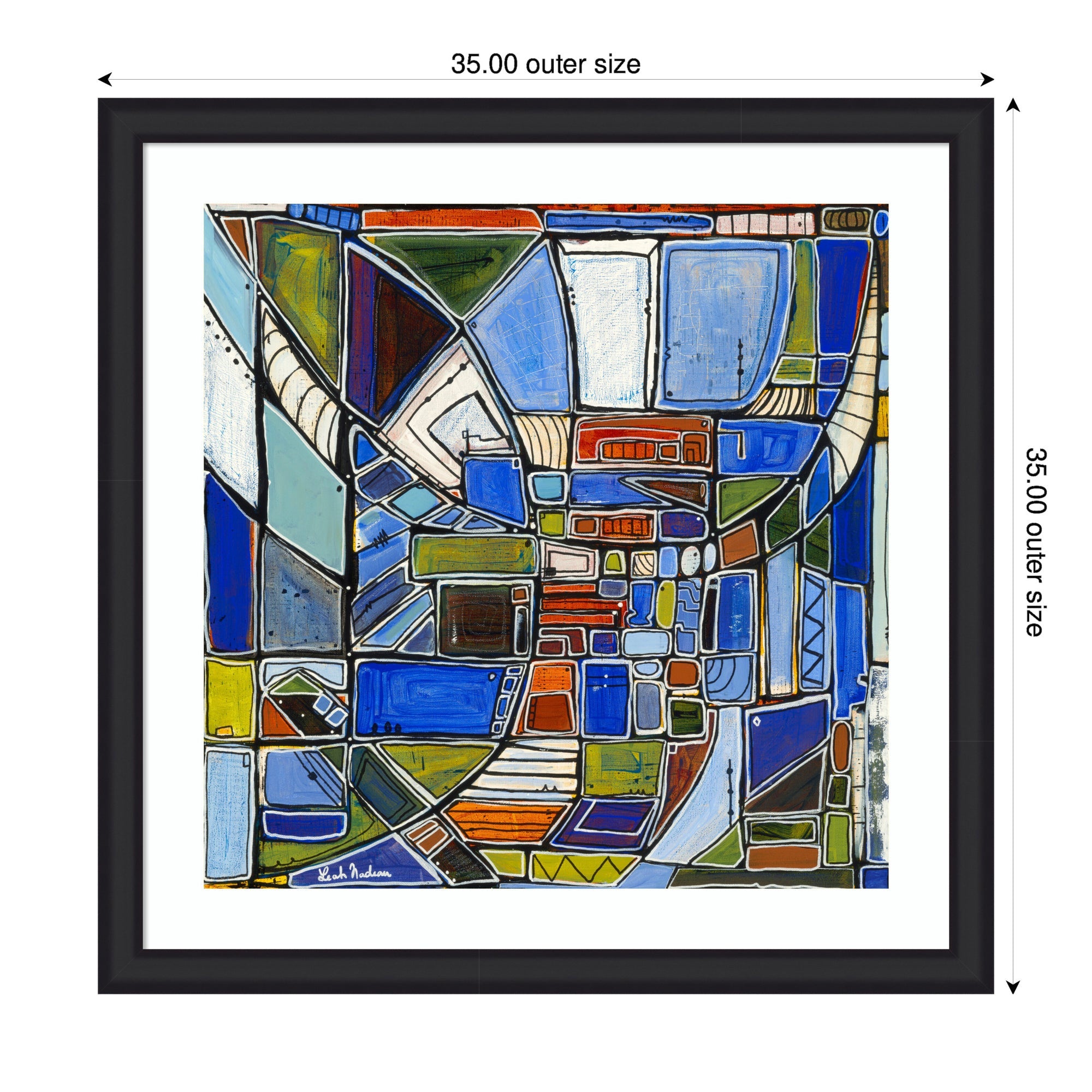 Framed Art Retro Current by Leah Nadeau