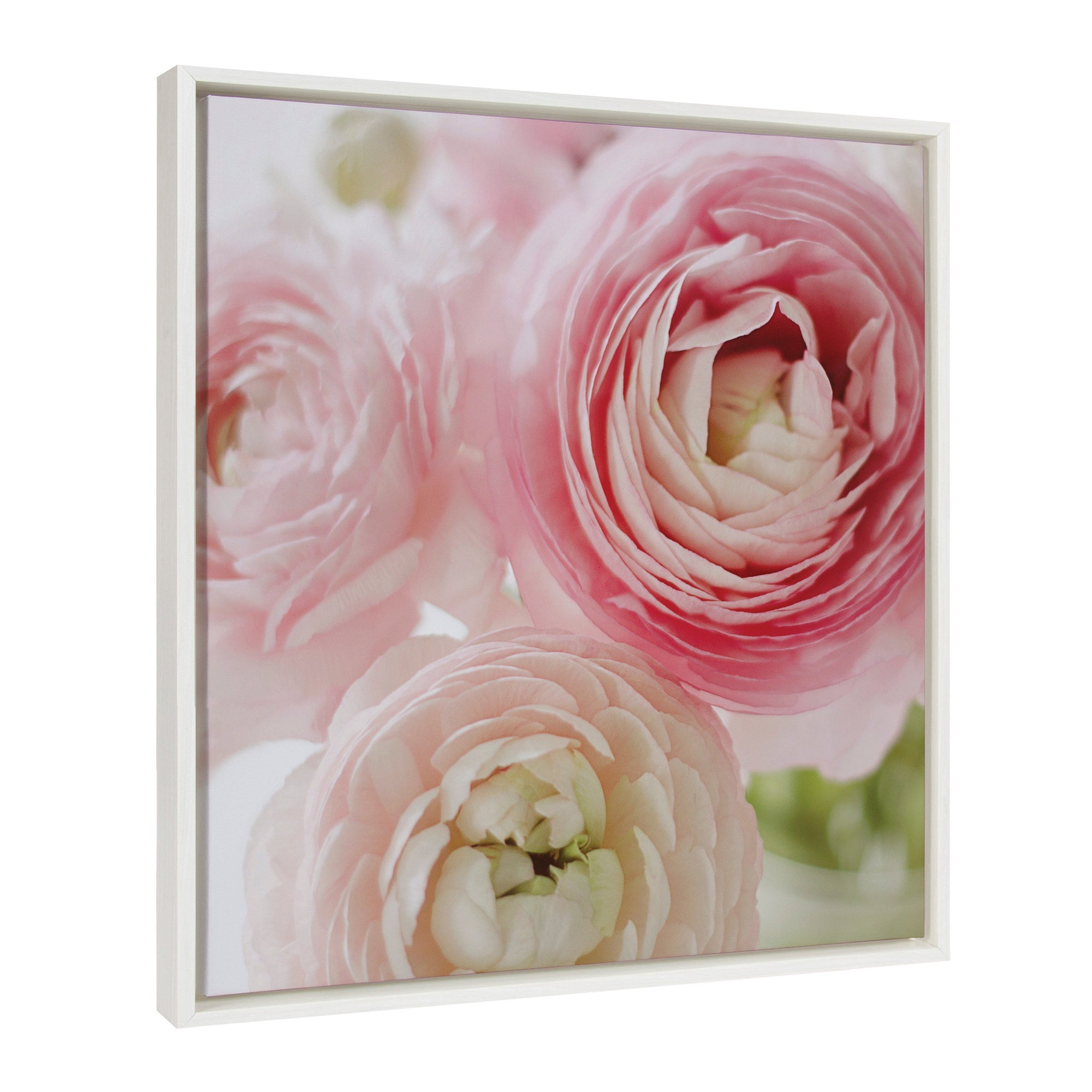 Sylvie Pink Dreams Framed Canvas by kateandlaurel - main product image for Resin Society