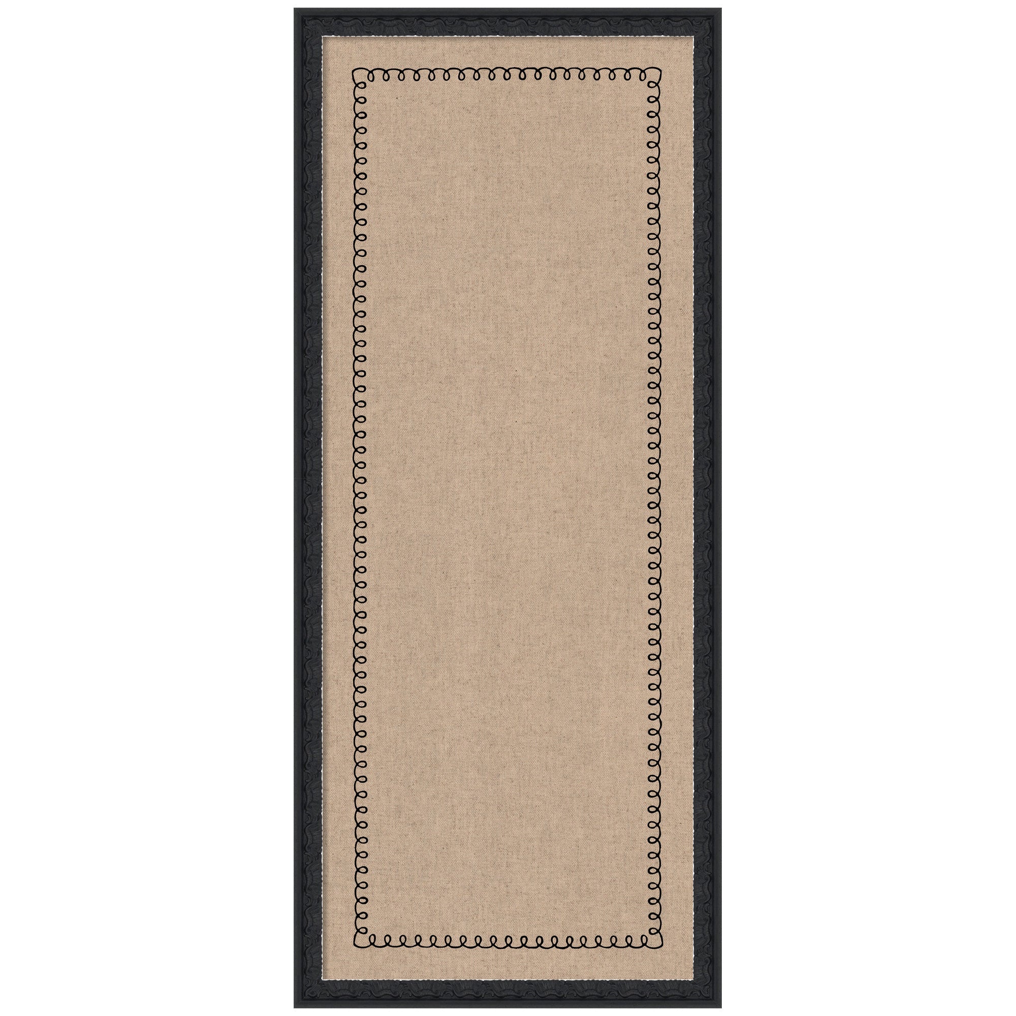 Pinboard Black Scallop Print