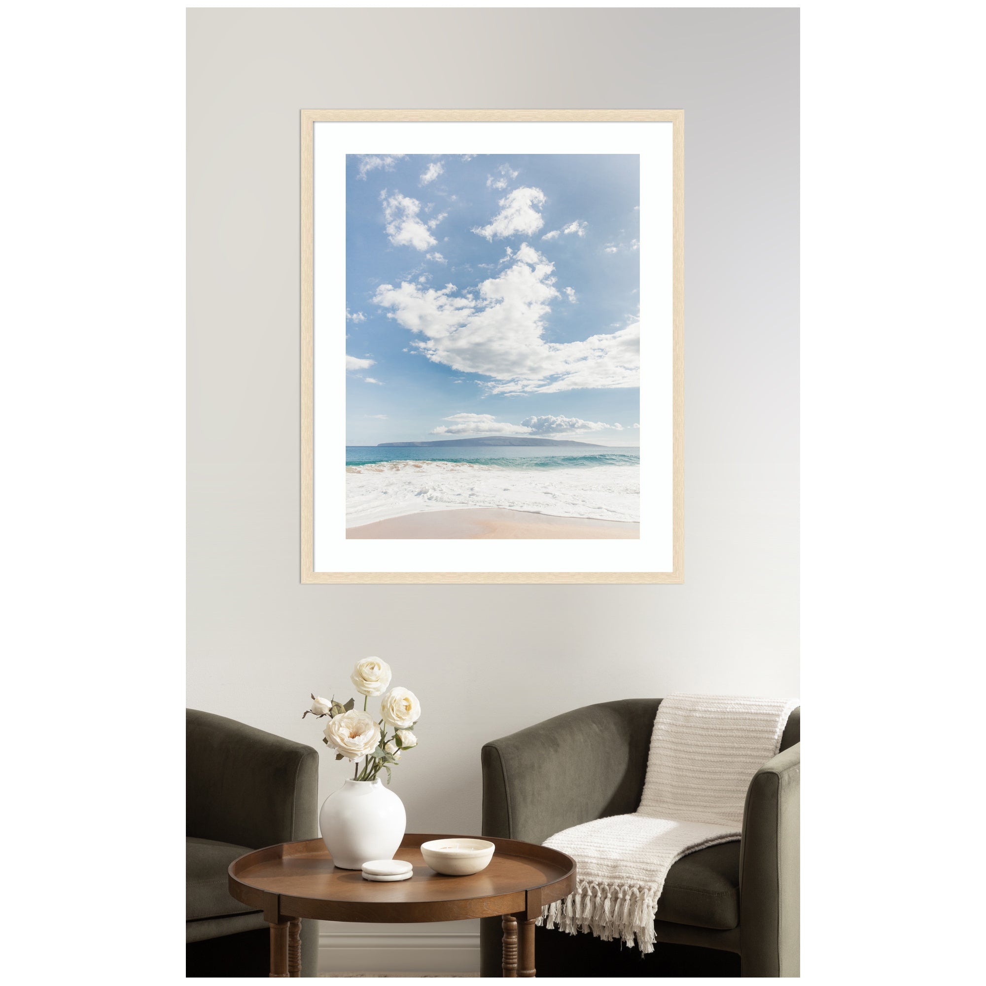 Framed Art Beach by Alicia Abla