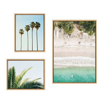 Sylvie Tropical Beach Framed Canvas Set by kateandlaurel - product image 19 for Resin Society