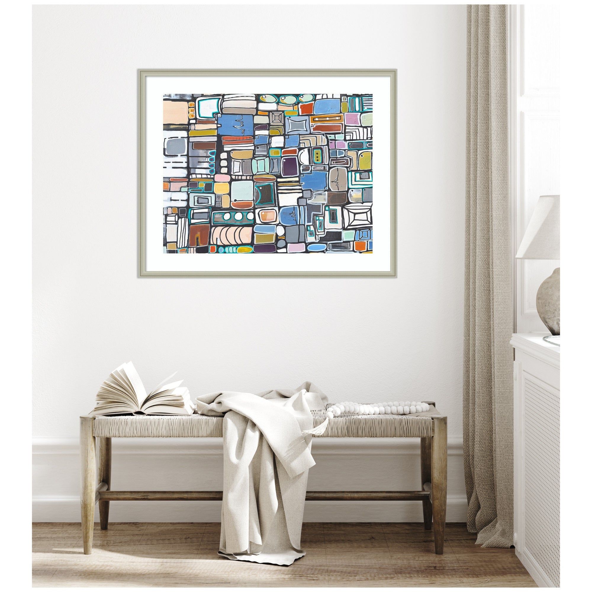 Framed Art Newsprint Horizontal by Leah Nadeau