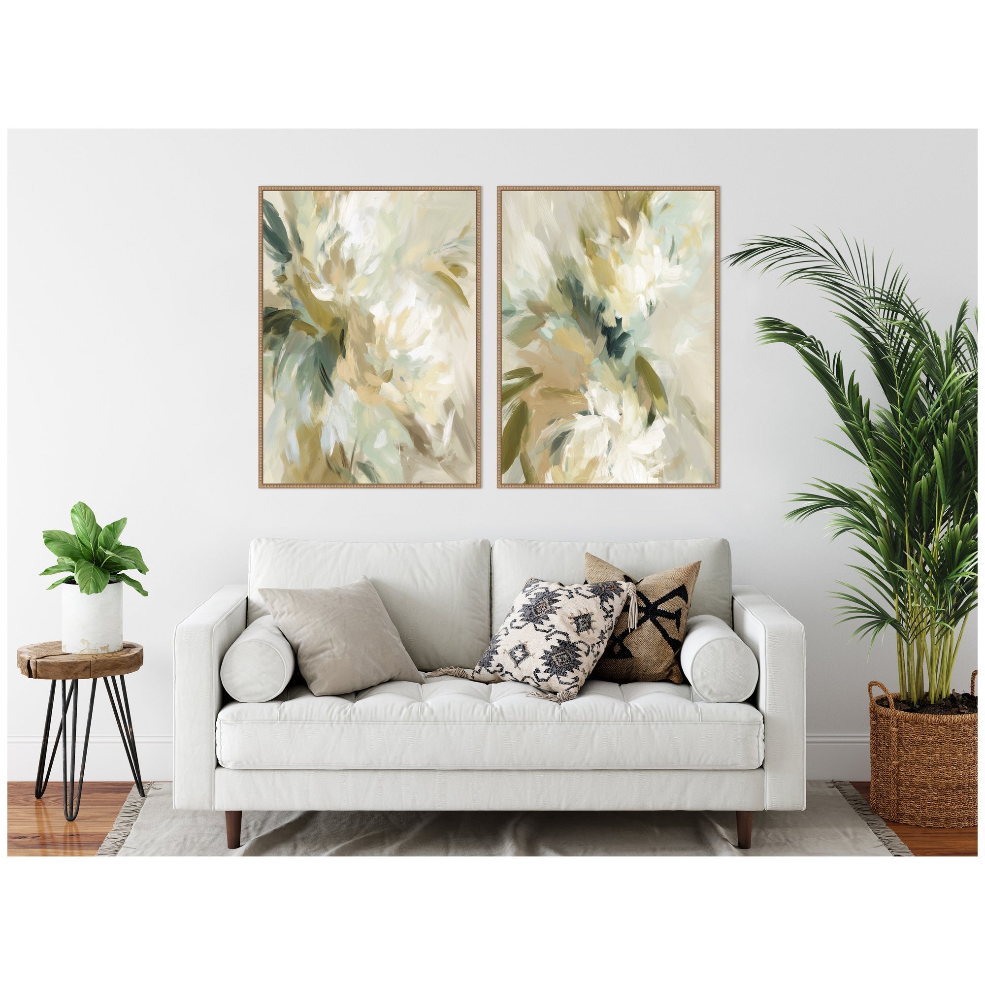 Garden No.
1 & No.
2 2 Piece Framed Canvas Wall Art Set by Amy Lighthall