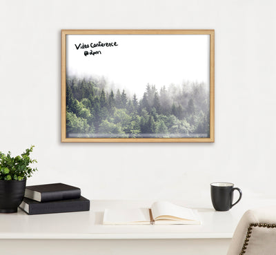 Blake Lush Green Forest on a Foggy Day Framed Printed Glass by The by kateandlaurel - product image 15 for Resin Society