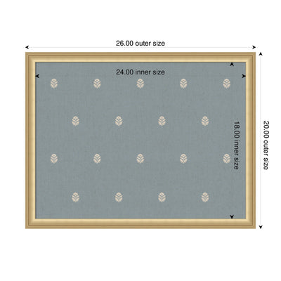 Pinboard Blue Botanical Block Print