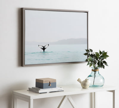 Sylvie Whale Tail In The Mist Framed Canvas by Amy Peterson by kateandlaurel - product image 8 for Resin Society