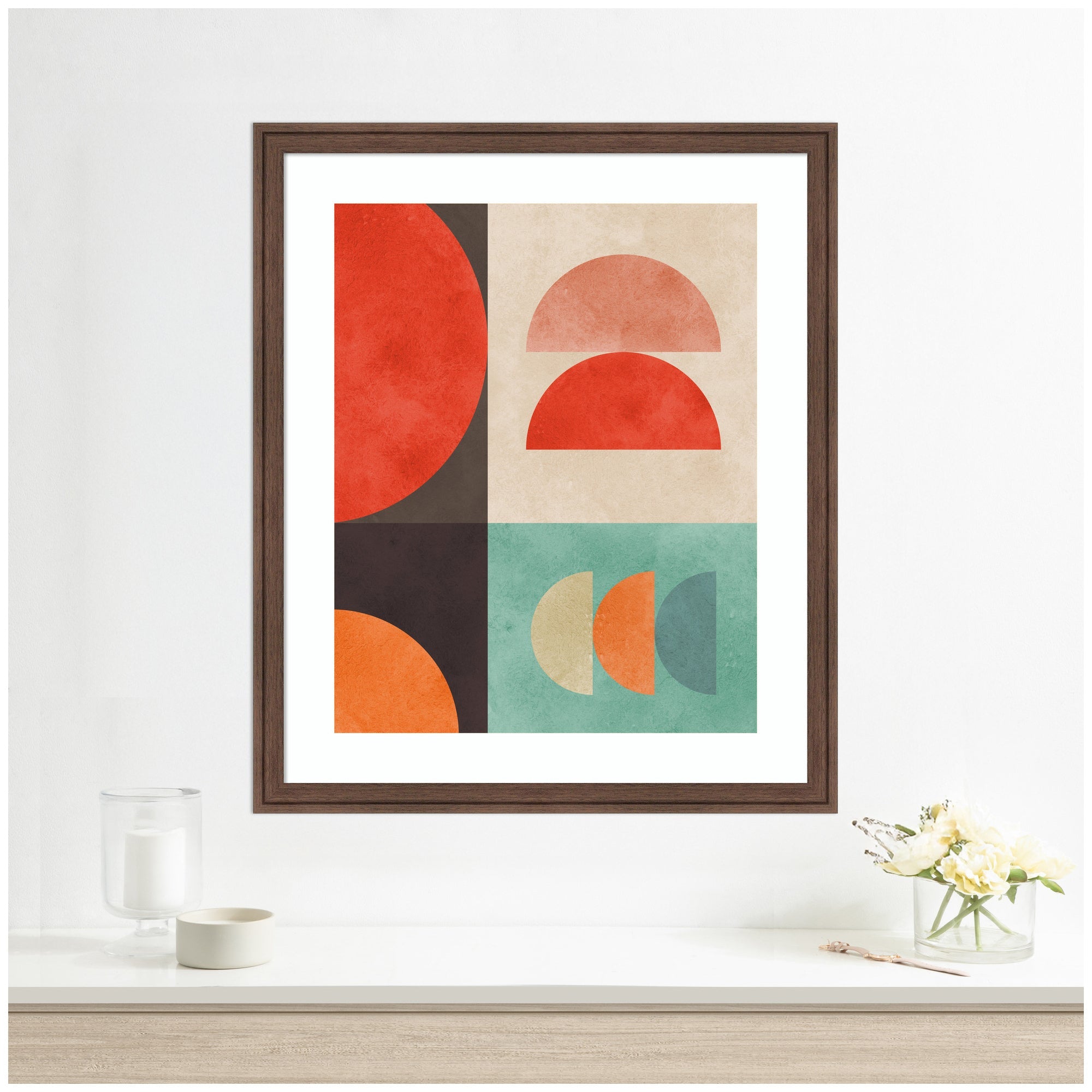 Circles in Harmony No.
11 by Vitor Costa Framed Wall Art Print