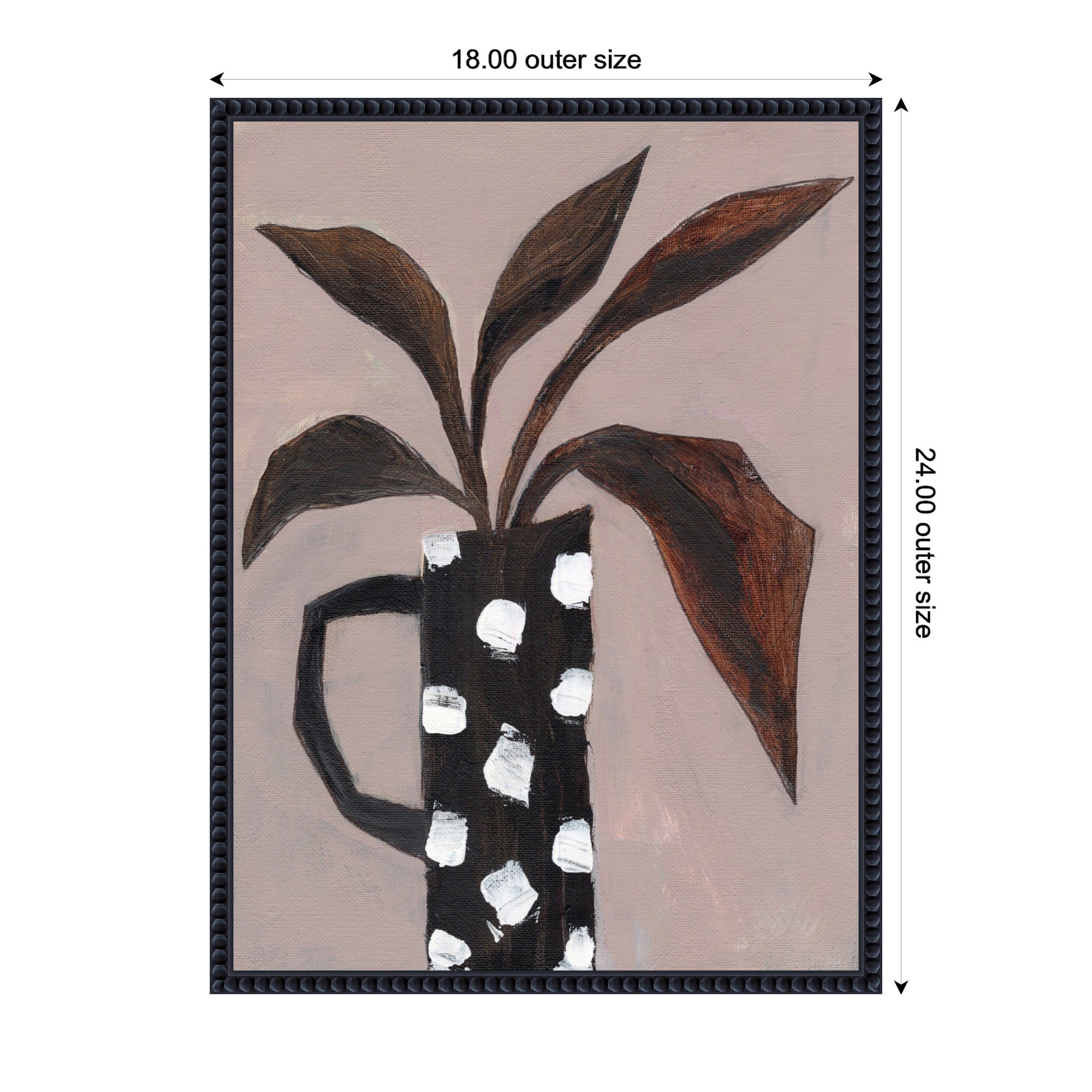 Sylvie Beaded Spotlight on Nature Framed Canvas by Nikita Jariwala