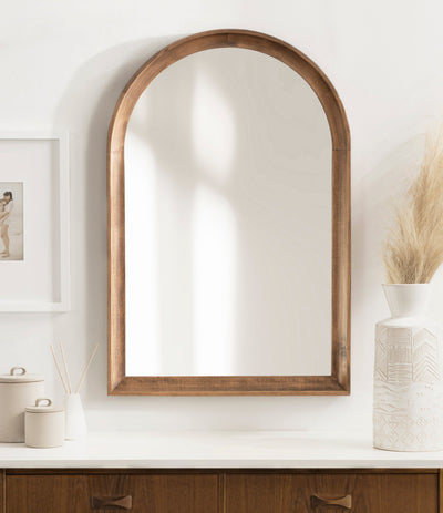 Hatherleigh Arch Wood Wall Mirror