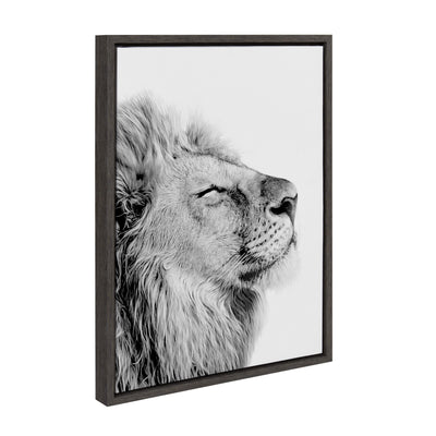 Sylvie Lion Self Actualizing Framed Canvas by kateandlaurel - product image 13 for Resin Society