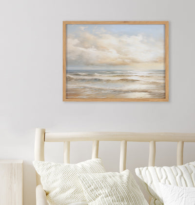 Gallery Beach Waves Sunset Cloud Landscape Print by The Creative Bunch Studio