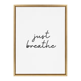 Sylvie Just Breathe BW Framed Canvas by kateandlaurel - product image 2 for Resin Society