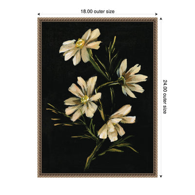 Sylvie Moody Floral 4 Framed Canvas by Annie Quigley