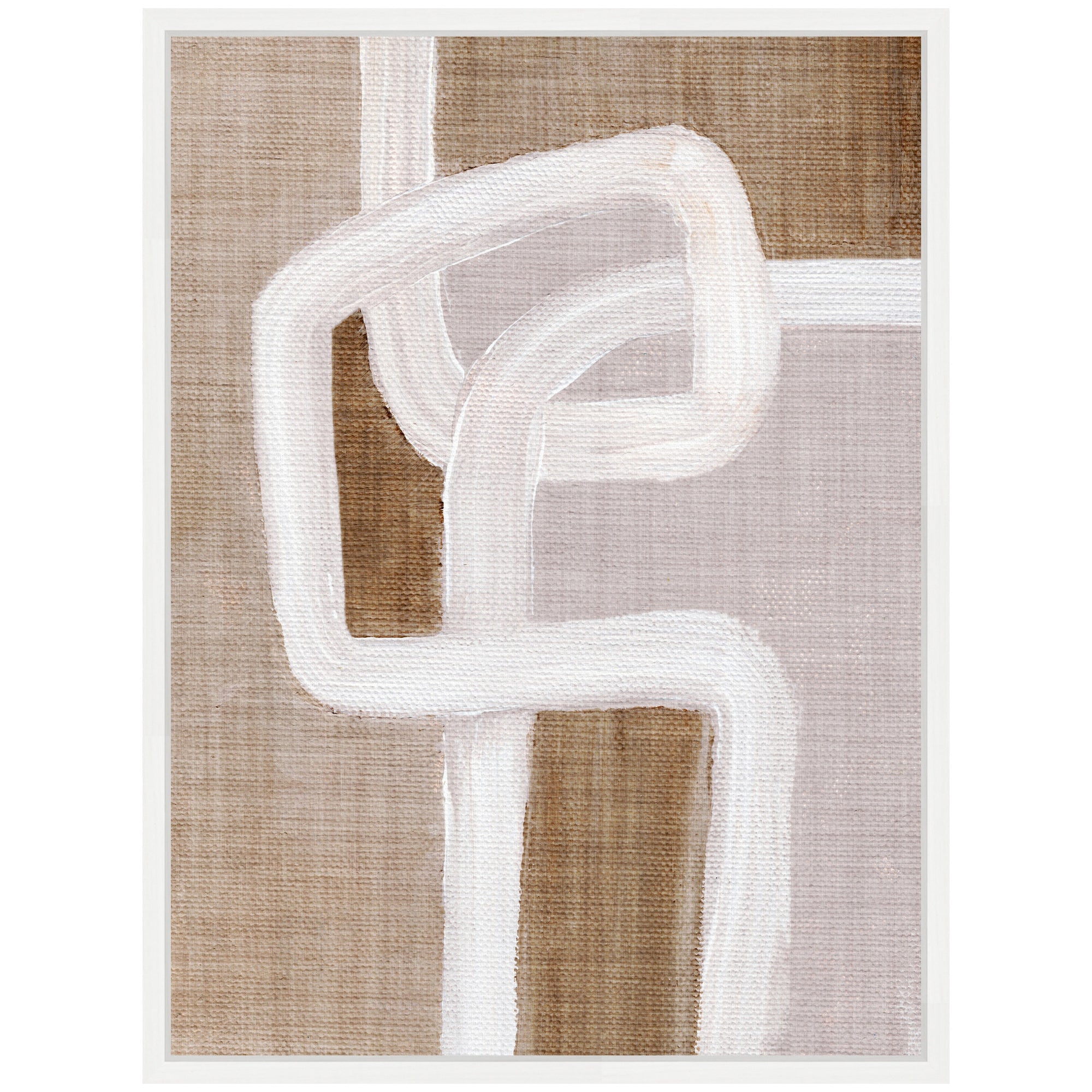 Sylvie Rhythmic Lines l Framed Canvas by Nikita Jariwala