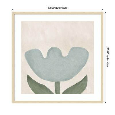 Blue Flower by Gabrielly Guedes Framed Wall Art Print