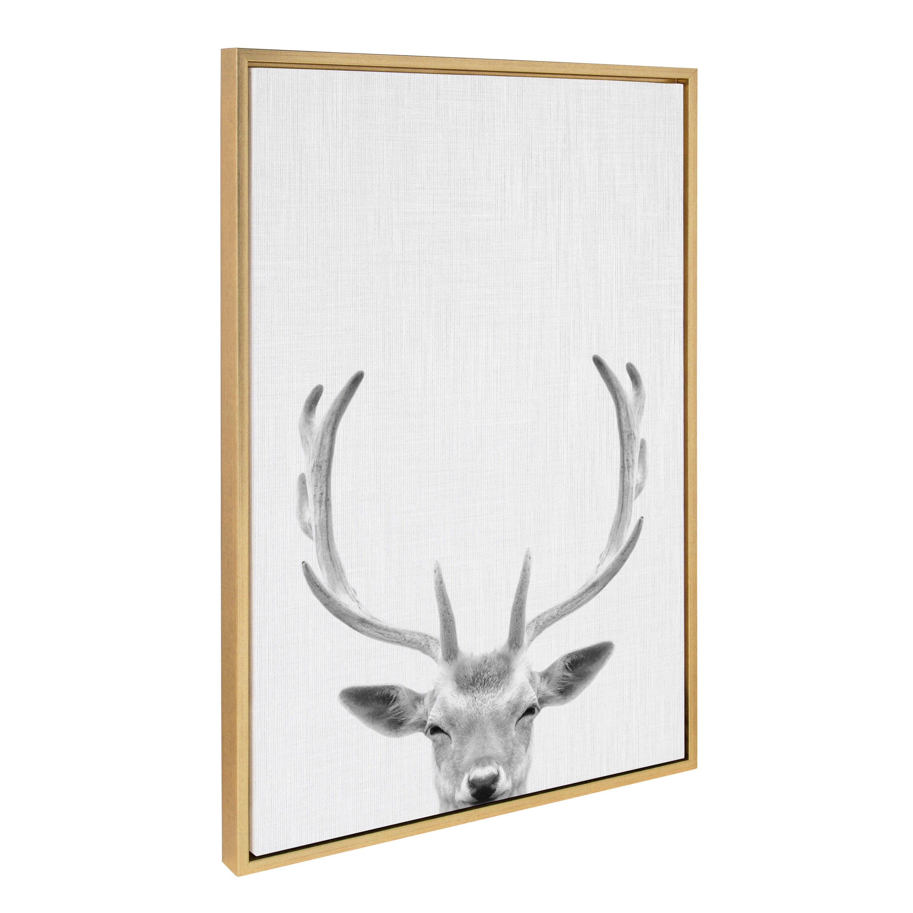 Sylvie Deer Portrait Framed Canvas by Simon Te Tai by kateandlaurel - product image 11 for Resin Society