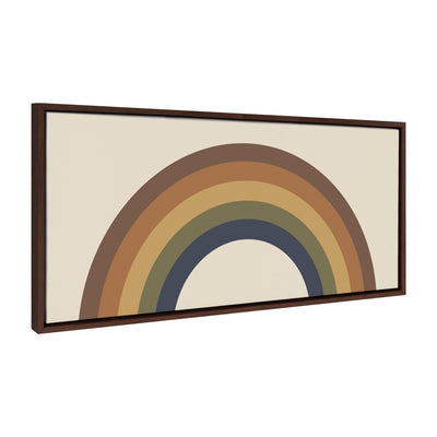 Sylvie Retro Rainbow Framed Canvas by The Creative Bunch Studio by kateandlaurel - product image 2 for Resin Society