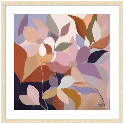 Framed Art Azure leaves by Inkheart Designs by kateandlaurel