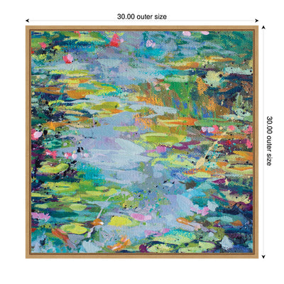 Sylvie Waterlilies at Giverny Framed Canvas by Rachel Christopoulos