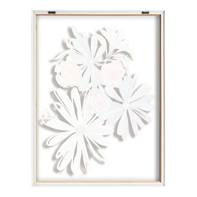 Blake Flowers on Glass 2 Whole Flowers Framed Printed Art