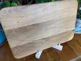 Handcrafted White Oak Charcuterie Board with Peruvian Walnut and Cherry decorative banding