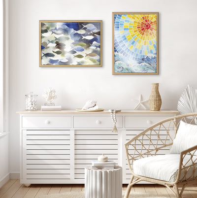 Blake Under the Hawaiian Sun Framed Printed Glass by kateandlaurel - product image 16 for Resin Society