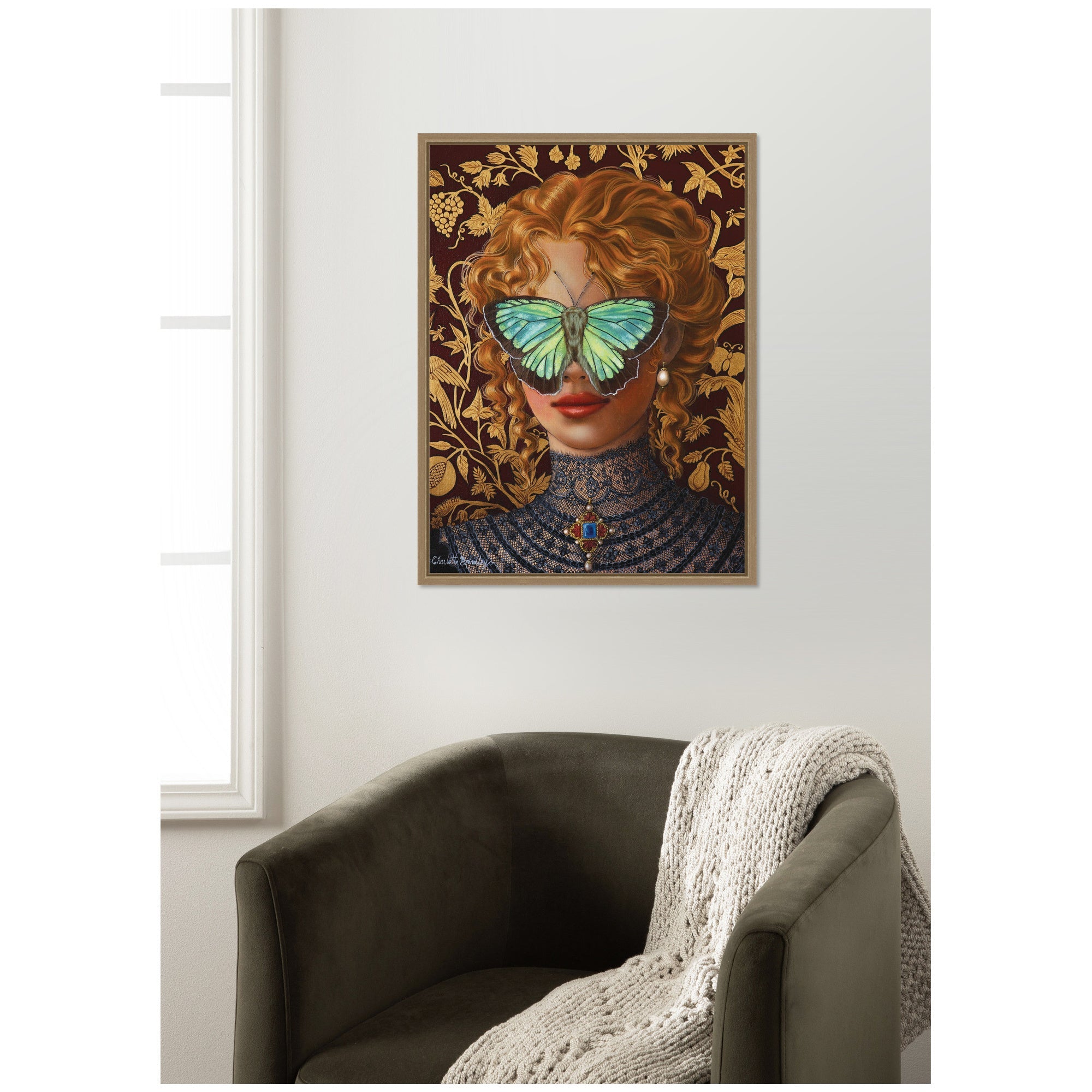 Cassandra by Charlotte Brindley Framed Canvas Wall Art Print