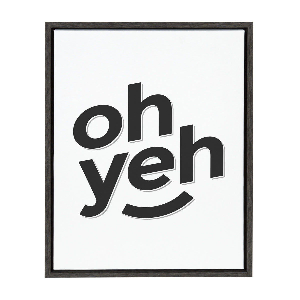 Sylvie Oh Yeh Framed Canvas By Rocket Jack by kateandlaurel - main product image for Resin Society