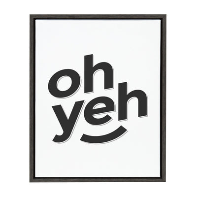 Sylvie Oh Yeh Framed Canvas By Rocket Jack by kateandlaurel - main product image for Resin Society