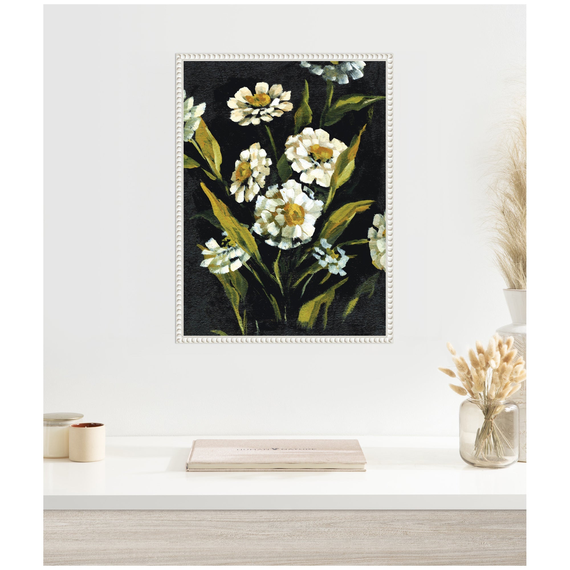 Sylvie Moody Floral 1 Framed Canvas by Annie Quigley