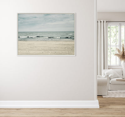 Sylvie Beach 2 Framed Canvas