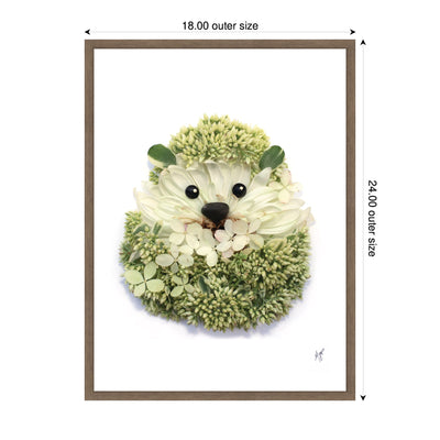 Hedgehog by Madeline Jeppesen Framed Canvas Wall Art Print