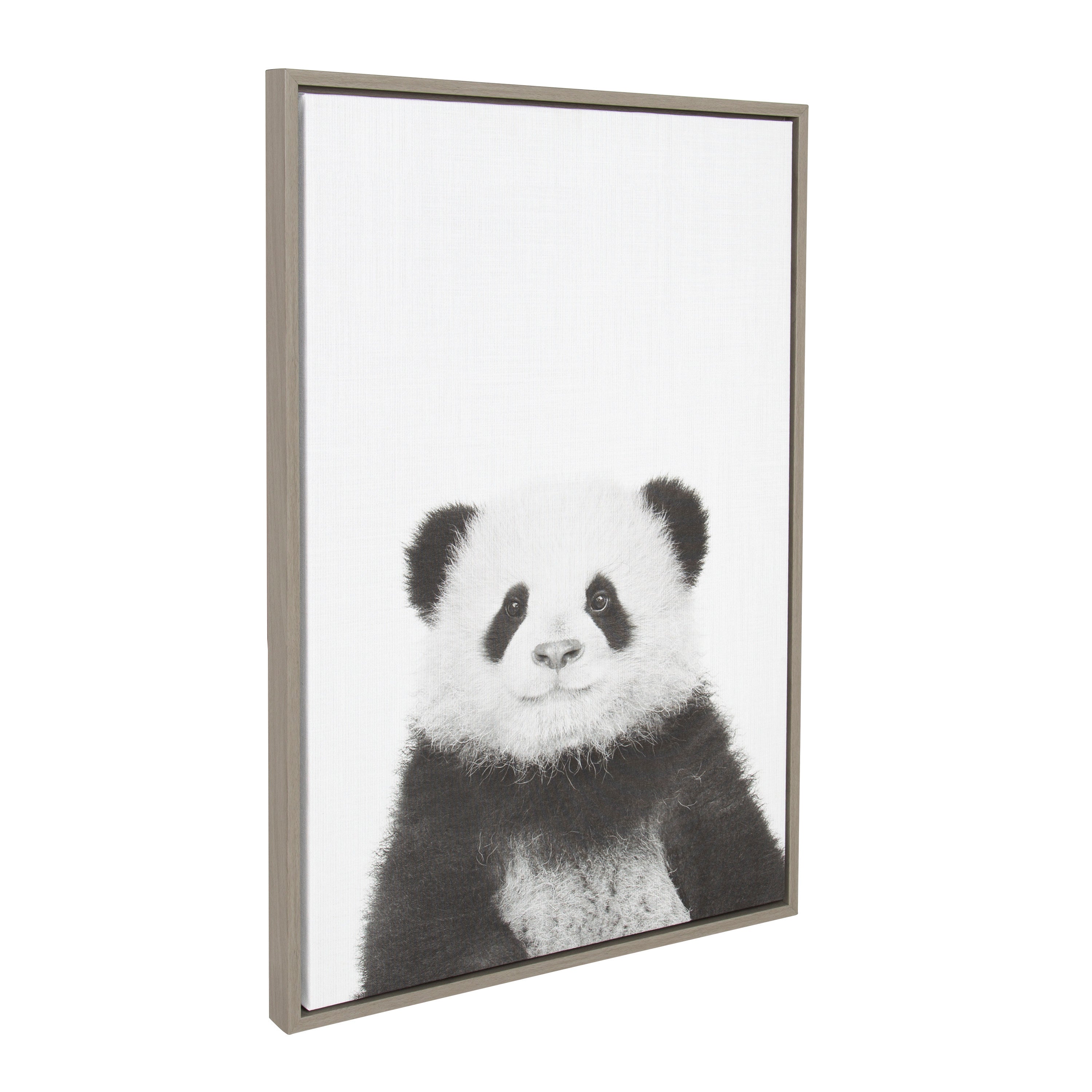 Sylvie Panda Framed Canvas by Simon Te Tai by kateandlaurel - product image 18 for Resin Society
