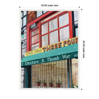 One Two Three Four by Krista V.
Allenstein Framed Canvas Wall Art Print