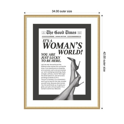 Woman's World by Honey Island Studio Framed Wall Art Print