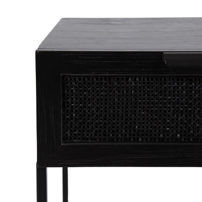 Ori Wood and Cane Side Table