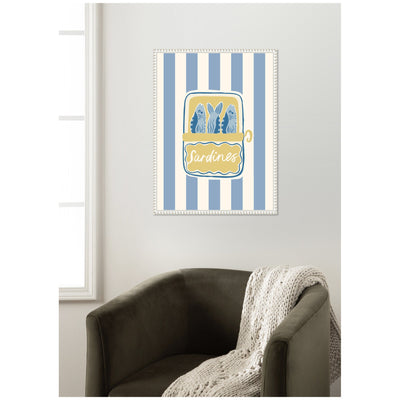 Coastal Sardines by Aislinn Simmonds Duchess Plum Framed Canvas Wall Art Print