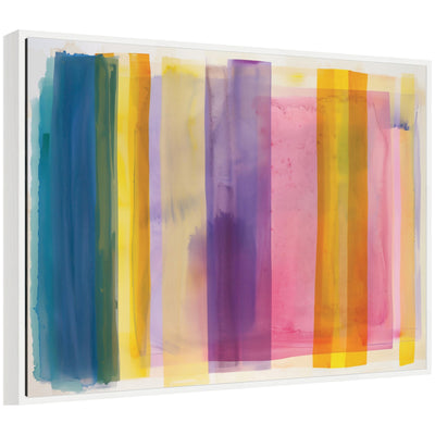 Sylvie Vibrant Lines II abstract framed canvas print by Amy Lighthall