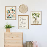 Sylvie Greenery Vase Framed Canvas by kateandlaurel - product image 15 for Resin Society