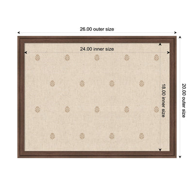 Pinboard Beige Botanical Block Print
