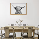 Sylvie Highland Cow 2 Framed Canvas by kateandlaurel - product image 4 for Resin Society