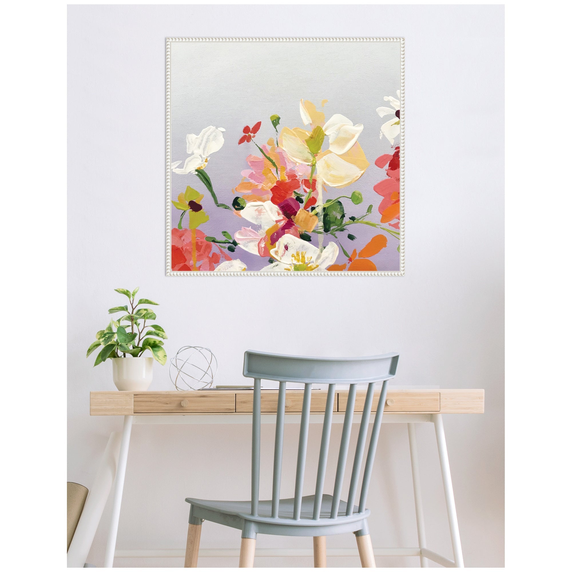 Sylvie Facing Each One Framed Canvas by Emma Daisy