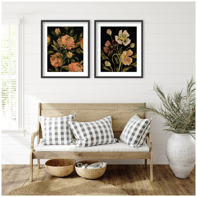 Moody Floral 3 & 5 2 Piece Framed Wall Art Print Set by Annie Quigley