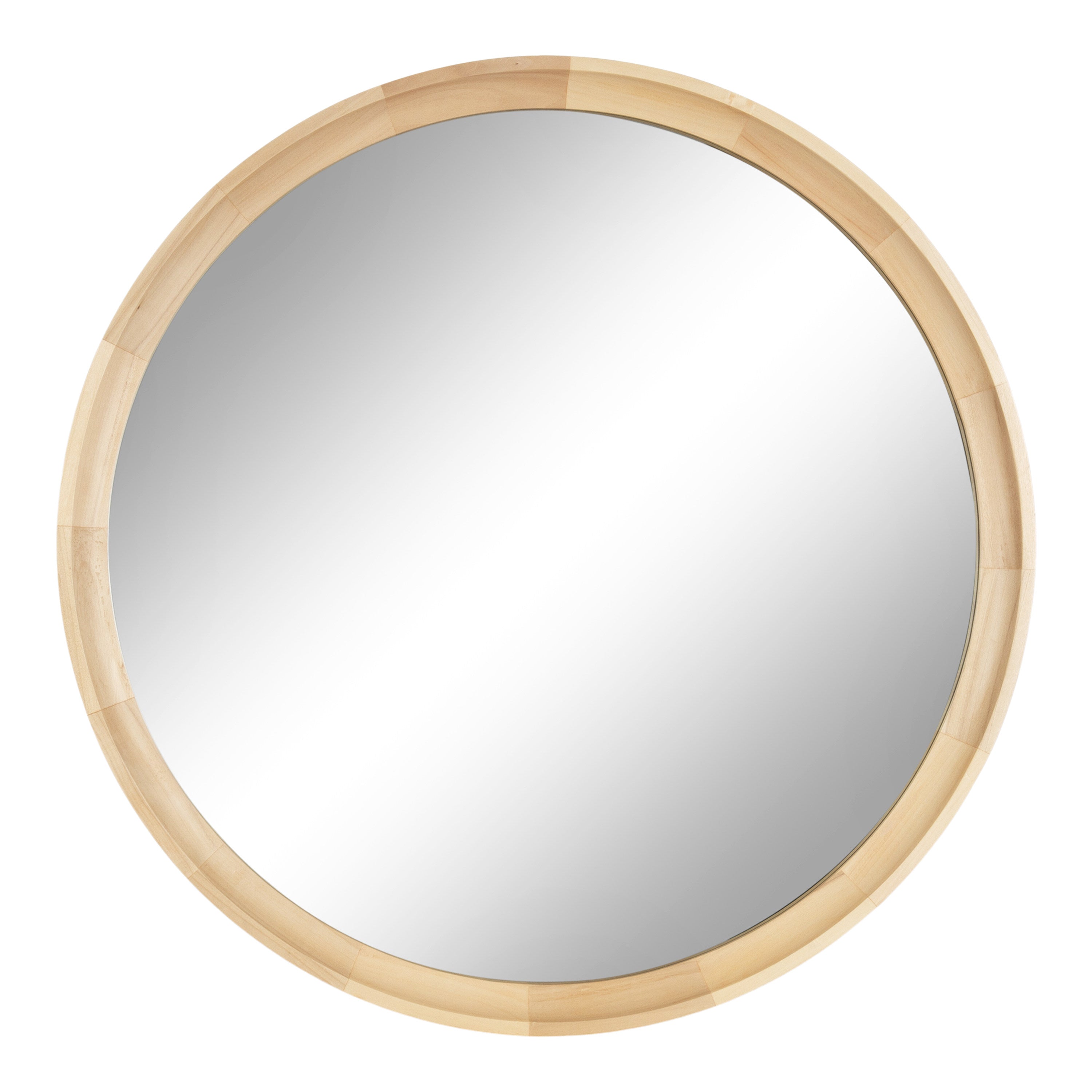 Hatherleigh Round Wood Wall Mirror