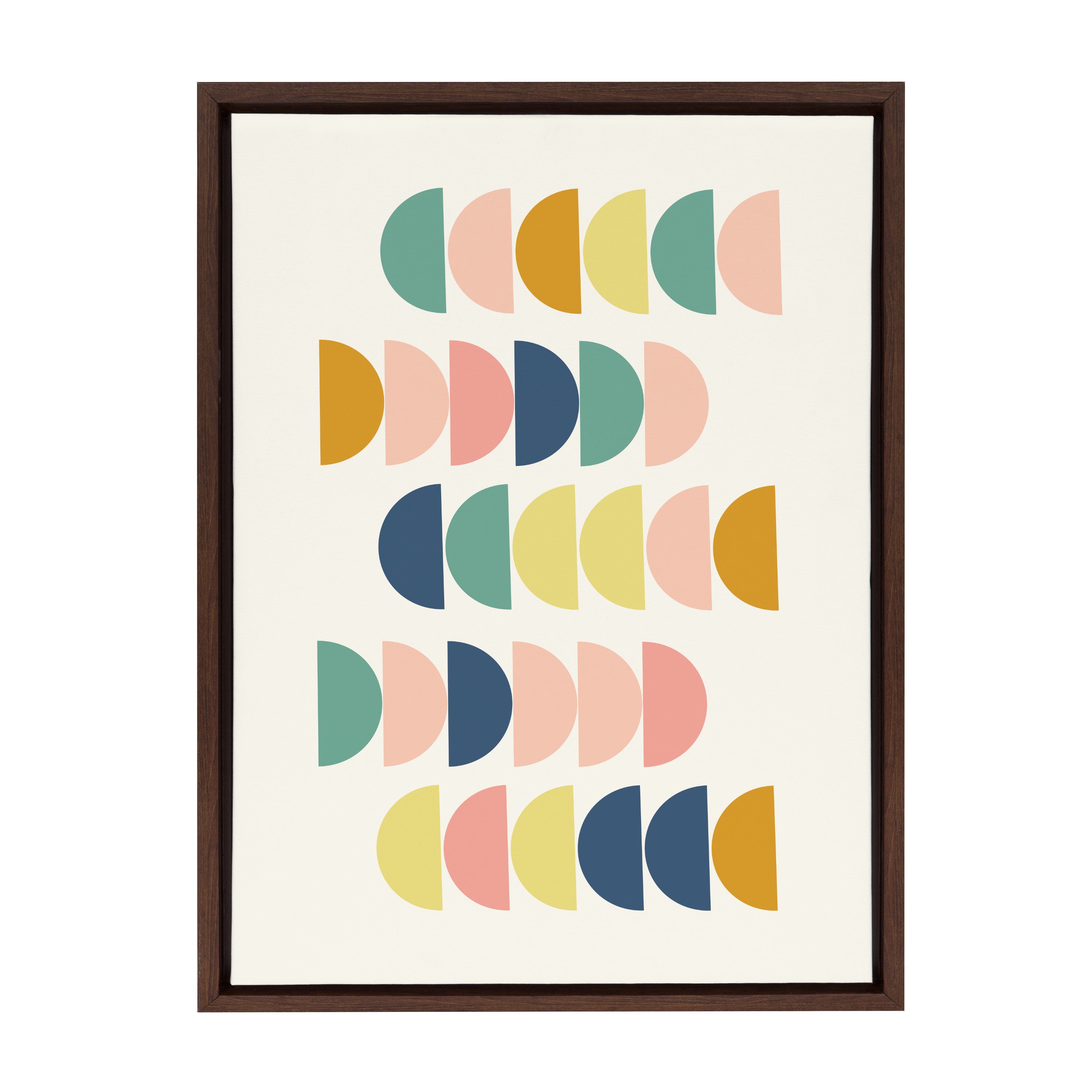 Sylvie Simple Shapes in Soft Colors Framed Canvas by kateandlaurel - product image 20 for Resin Society