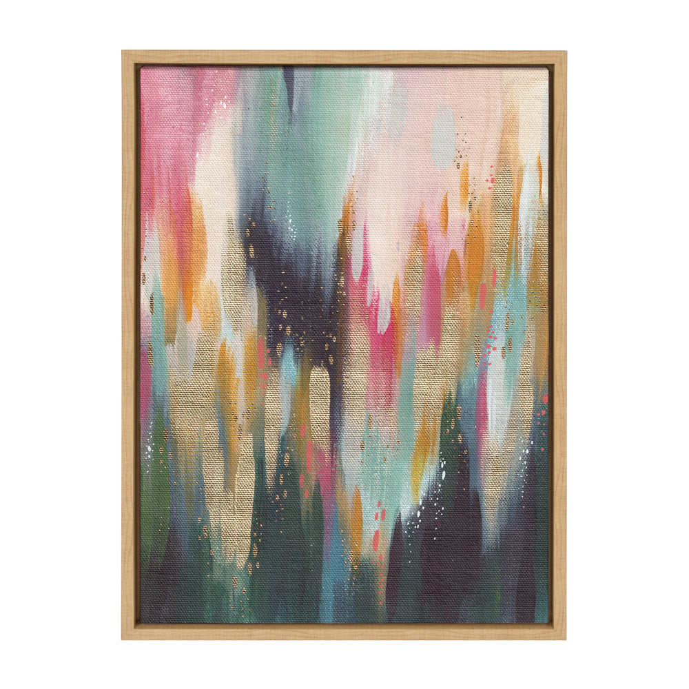 Sylvie Brushstroke 135 Framed Canvas by kateandlaurel - main product image for Resin Society
