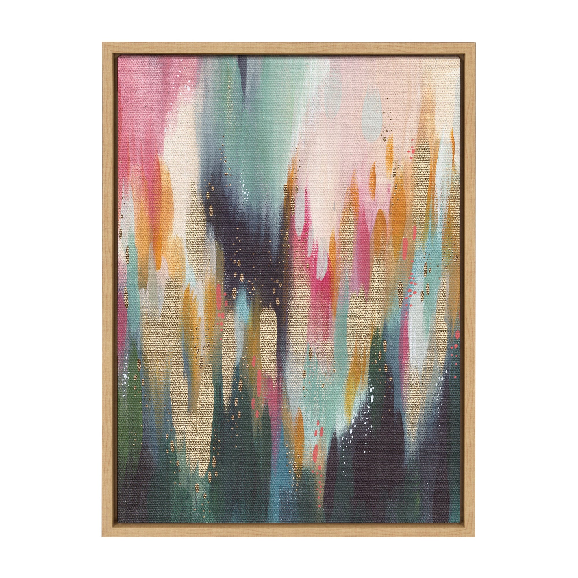 Sylvie Brushstroke 135 Framed Canvas by kateandlaurel - main product image for Resin Society