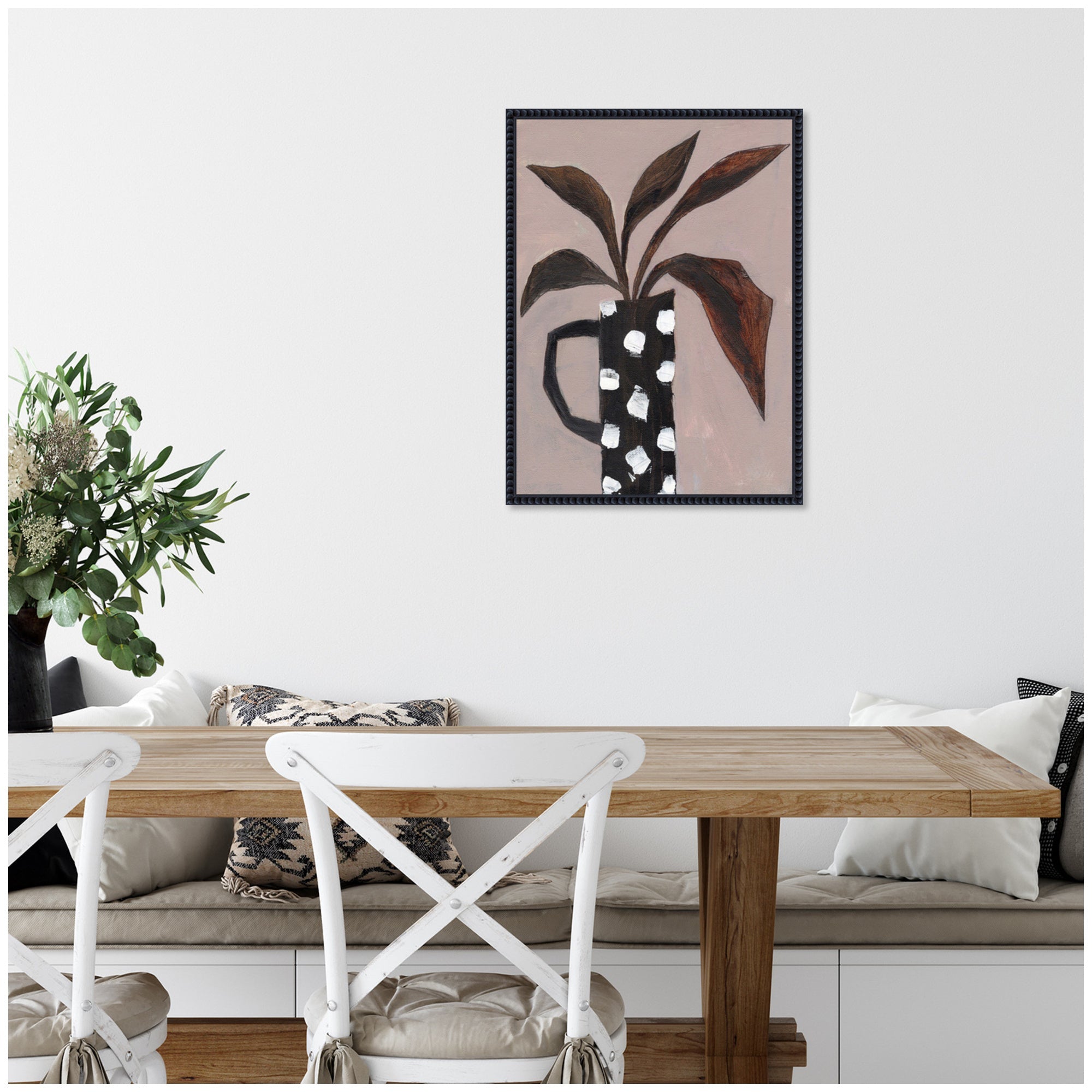 Sylvie Beaded Spotlight on Nature Framed Canvas by Nikita Jariwala