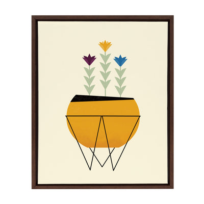 Sylvie Modern Planter Framed Canvas by kateandlaurel - main product image for Resin Society